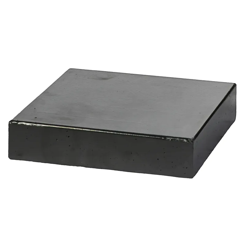 Merkproduct Dirksen Paalmuts vlak 86x86x5 Zwart Gecoat