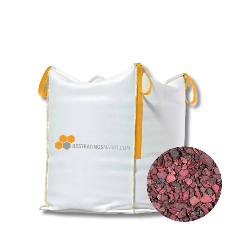 Mijnsplit rood certified 16-22 mm Mini Bigbag – 500 kg Rechtstreeks Van De Fabrikant