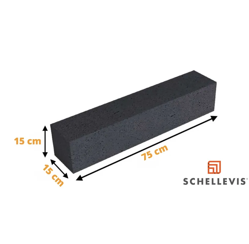 Schellevis Oudhollands Stapelelement 15x15x75 cm carbon Nu Kopen