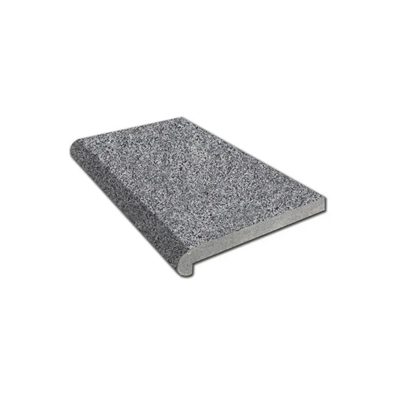 Nieuw Nature Grey zwembadrand gevlamd type D hoekradius links 53/30×50/30×5/3 cm