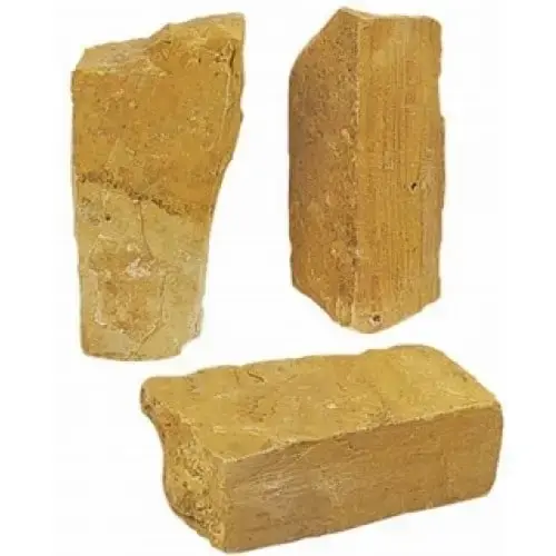 Stapelblok Bourgogne geel ca. 10-14 cm Flitsaanbieding