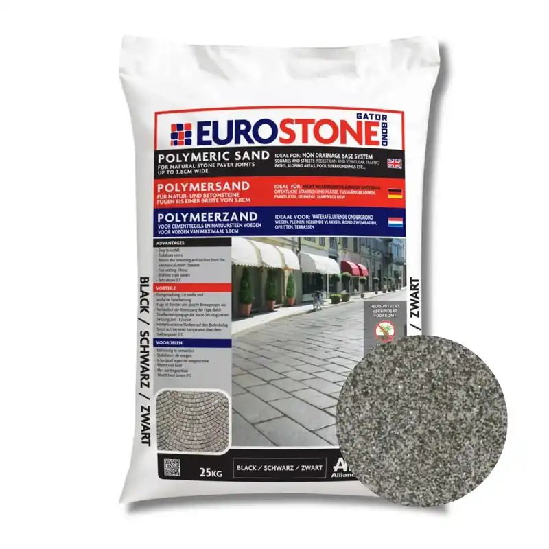 Betaalbaar Gator Eurostone Sand Antraciet zak 20 kg