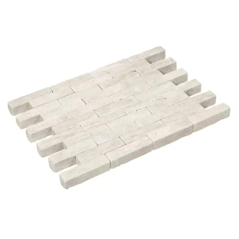 Rechtstreeks Van De Fabrikant Natuursteen Waalformaat Travertin Ivory Cream 20x5x5