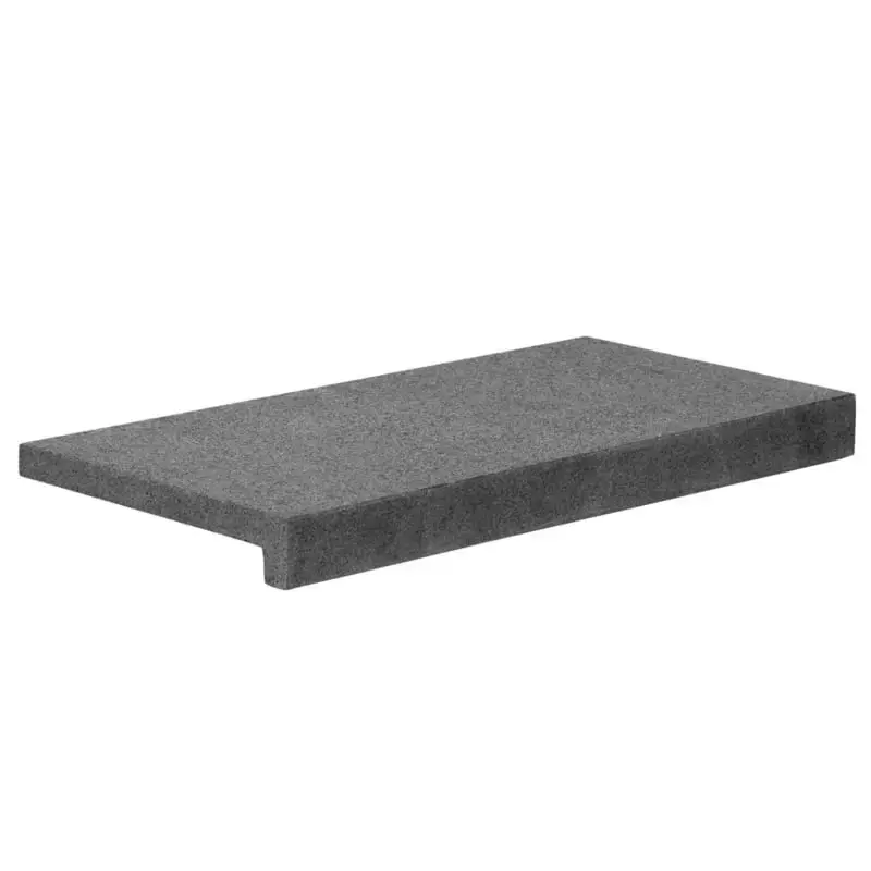 Express Levering Natuursteen Zwembadrand Tibet Dark Grey Gezoet 60x30x2,5/5 cm
