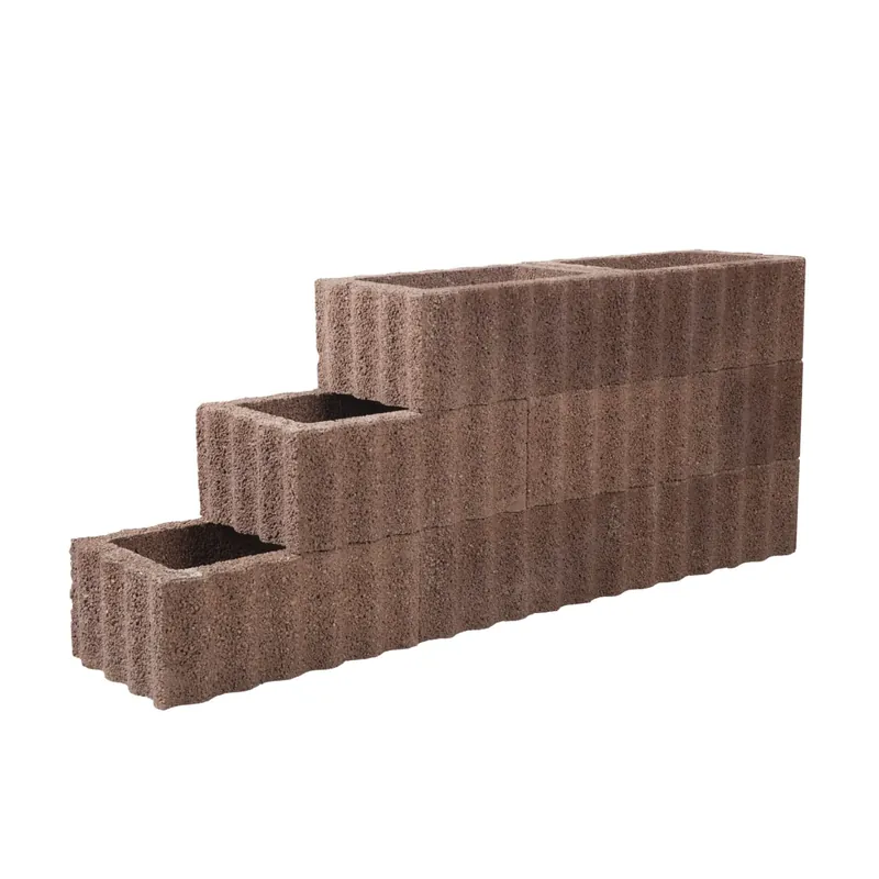 Rechtstreeks Van De Fabrikant Rechthoekflor 30x40x25 cm Rood-bruin