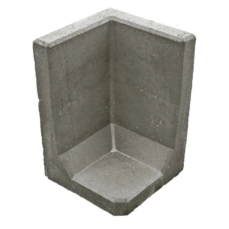 Betaalbaar L hoekelement 40x40x40 cm Grijs