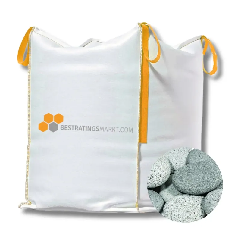 Beach Pebbles Light Grey 30-60 mm Mini Bigbag – 500 kg Laatste Versie