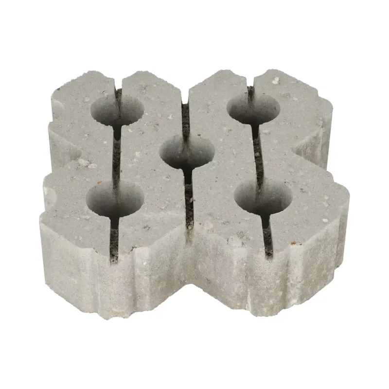 Grasbetontegel type W 40x40x12 (rondom hol-dol + bovenzijde vlak) Nieuw