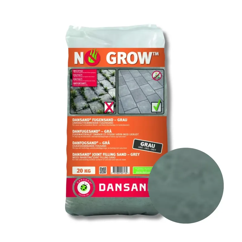 Merkproduct Dansand onkruidwerend voegzand No Grow Grey