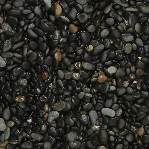 Premium 25 kg Beach Pebbles Black 8-16 mm