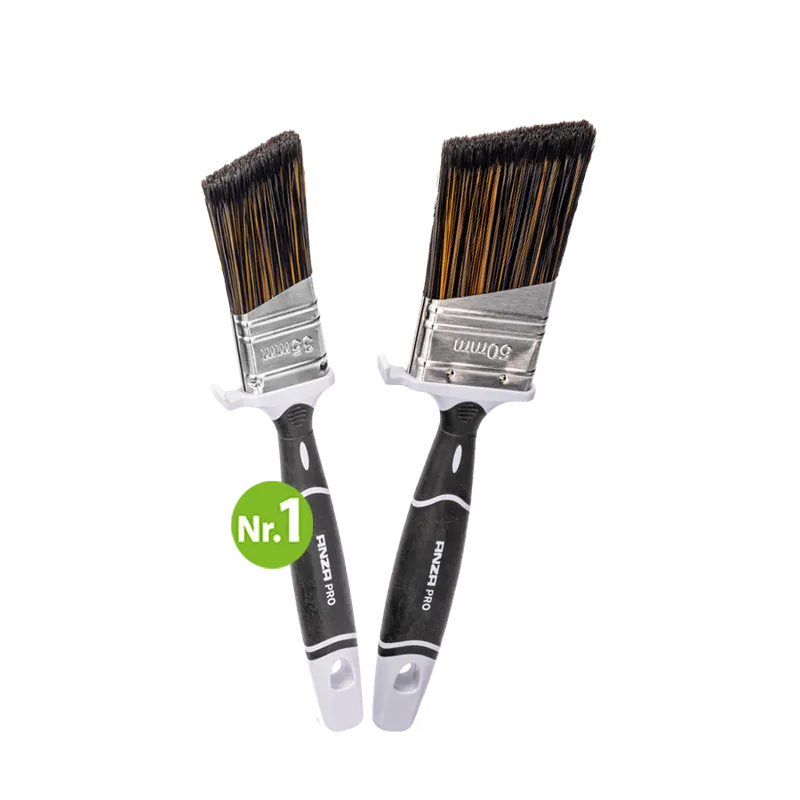 Direct Beschikbaar ANZA PRO Super Effective Softgrip Platte kwast - Schuin 35mm (€ 5.97)