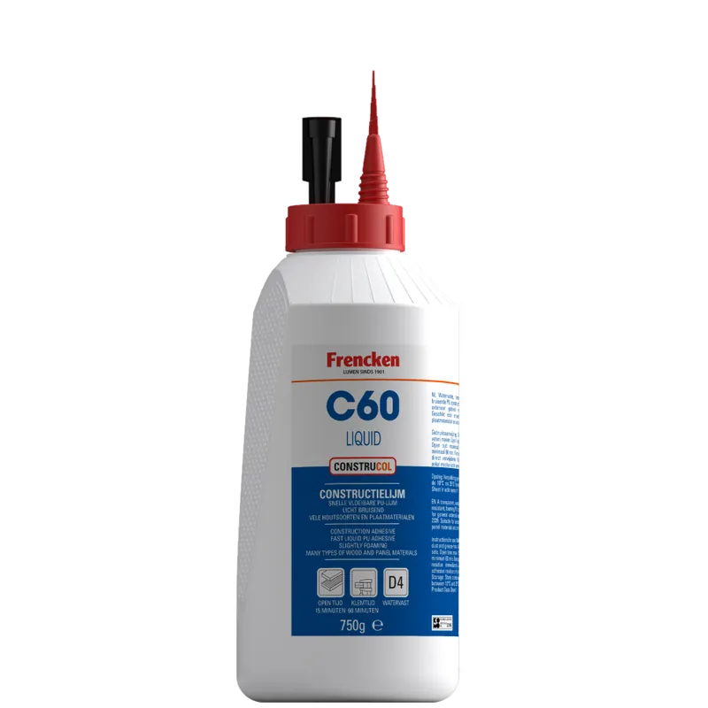 Frencken C60 Liquid Constructielijm D4 flacon 750gr Favoriet