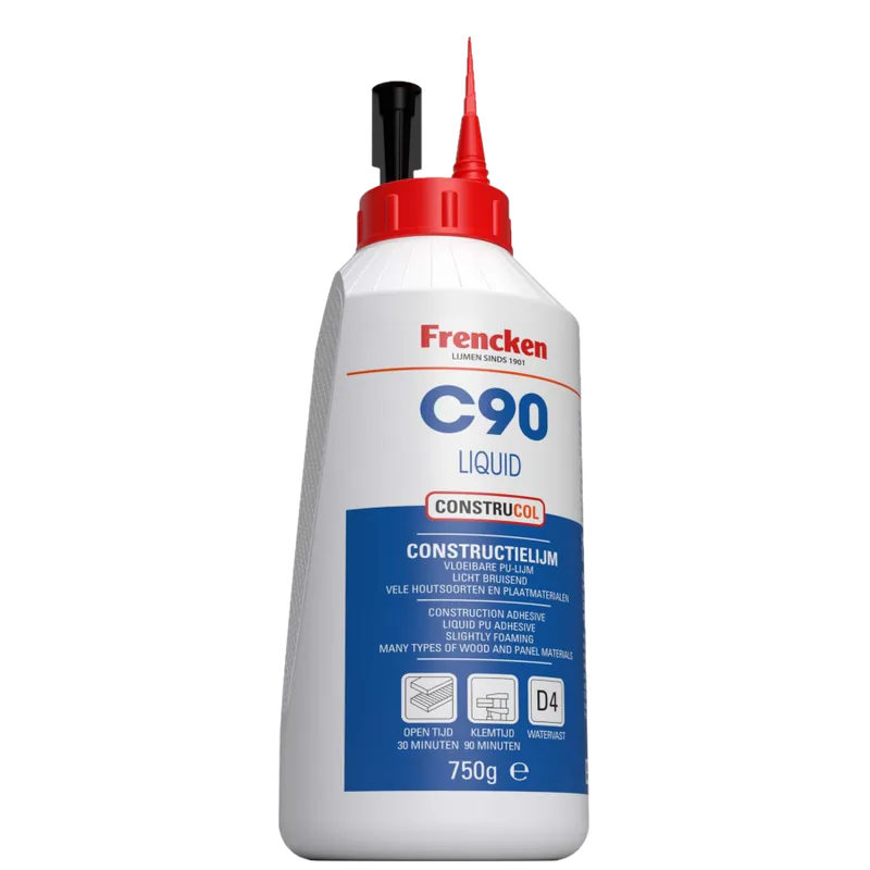 Merkproduct Frencken C90 Liquid Constructielijm D4 flacon 750gr