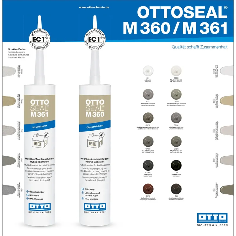 Ottoseal M360 / M361 Kleurenkaart Koopje