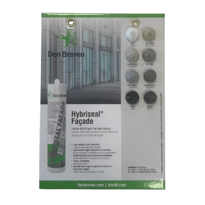 Betrouwbaar Zwaluw Hybriseal Facade kleurenkaart