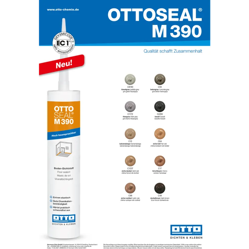 Ottoseal M390 Kleurenkaart Op = Op