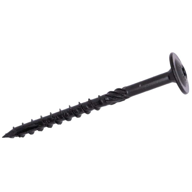 Finale Uitverkoop Woodies Ultimate Tellerkopschroef Torx - 8,0 x 80 mm - T40 - deeldraad - shield - zwart (50 st)