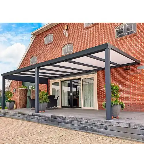 Aluminium actie terrasoverkapping veranda 606 cm compleet en montage Populair