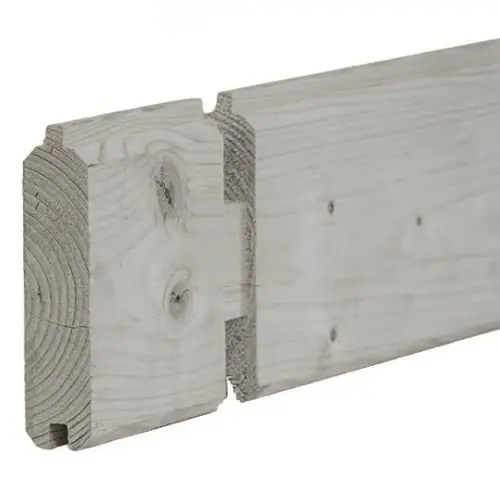 Lage Prijs Blokhut Helle 600x600+75 cm grijs geïmpregneerd
