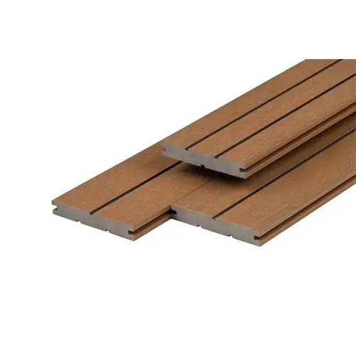 PuraDock composiet massief vlonderplank teak 2,2x14,6x390 cm Alleen Vandaag