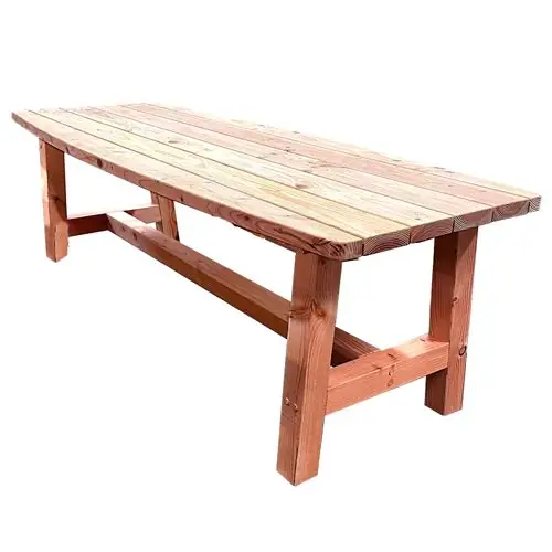 Exclusieve Aanbieding Douglas tafel Curved 78x89,5x240 cm