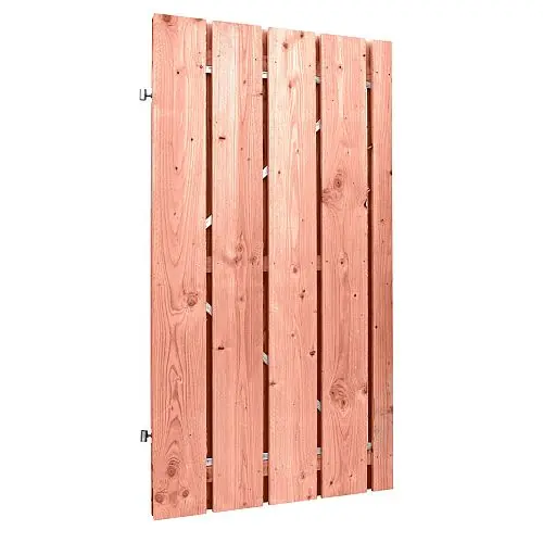 Douglas plankendeur fijnbezaagd op stalen frame 19 mm 100x190 cm Finale Uitverkoop