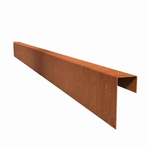 Laatste Kans Cortenstaal U-profiel eenzijdig lange kant 100x5,1x20,8x5,4 cm