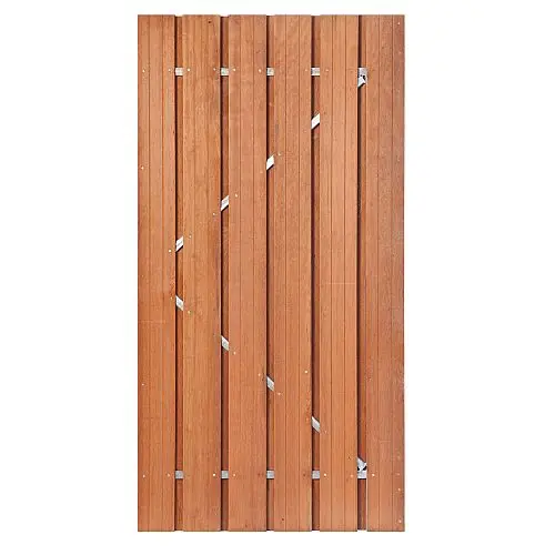 Tuindeur Privacy hardhout met slot 195x130 cm Direct Beschikbaar