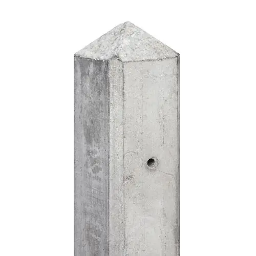 Must-Have Betonpaal grijs motief 10x10x280 cm hoekpaal