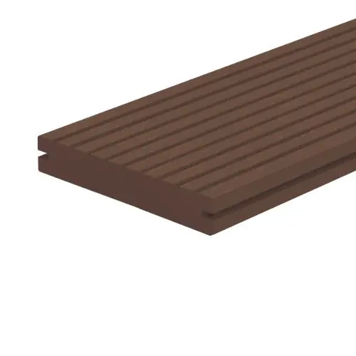 Weekendaanbieding Vlonderplank Composiet massief donker bruin 2,3x14 cm 103161