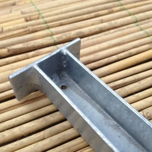 Op = Op U-profielen t.b.v. bamboescherm gegalvaniseerd 120 cm (2 stuks)