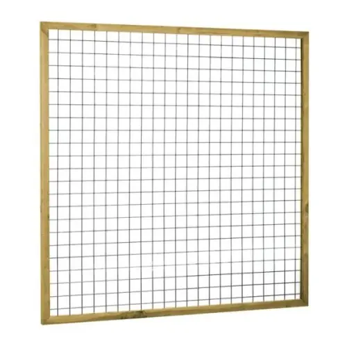 Weekendaanbieding Eco gaastrellis maaswijdte 7,5x7,5 cm in raamwerk 4,5x4,5 cm 180x180 cm geïmpregneerd