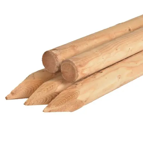Populair Ronde paal grenen gefreesd Ø10x250 cm