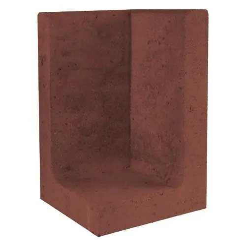 Gereduceerde Prijs L-hoekelement 30x30x40 cm corten bruin