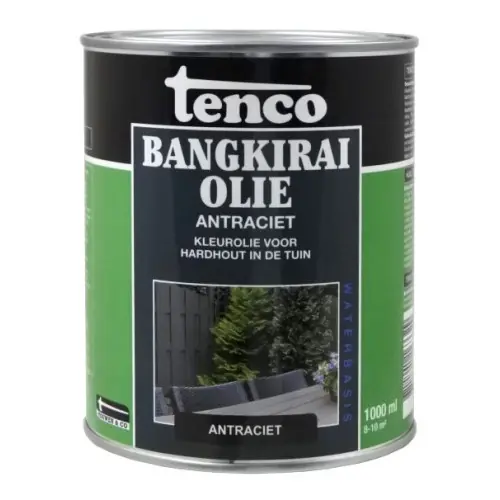 Tenco Bangkirai olie Antraciet 1 liter Shop Nu