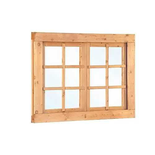 Gecertificeerd Douglas Excellent uitzetraam 6-ruits dubbel 125,2x90 cm