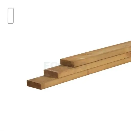 Stachetteregel vuren groen geïmpregneerd 2,8x9,5x240 cm Koopje