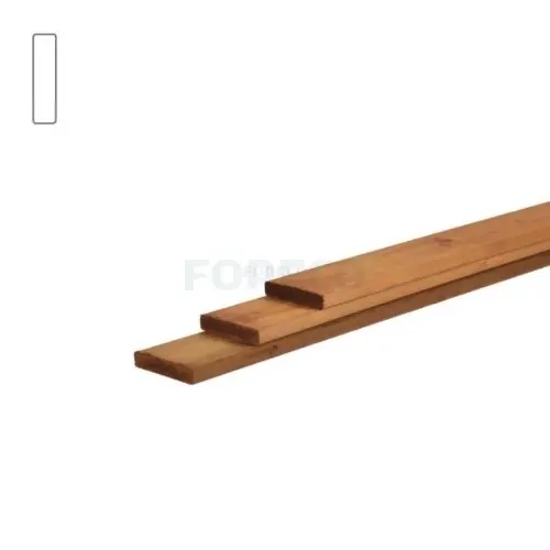 Actieprijs Stachetteregel vuren bruin geïmpregneerd 1,8x9,5x540 cm