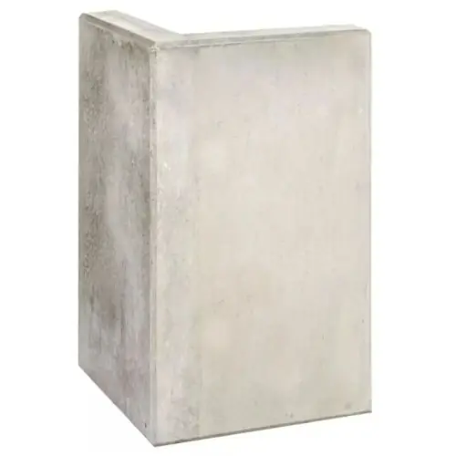 Goedkoop Hoek L-element 140x50x50x10 cm Grijs Zichtbeton