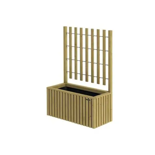 Hillhout bloembak trellis Elan Excellent geïmpregneerd 89x42x42 cm Direct Beschikbaar