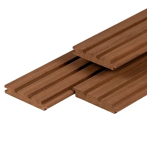 Hardhouten Triple Profiel Bangkirai geschaafd 2,2x14,5x425 cm Lage Kosten