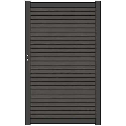Lage Kosten NewTechWood co-extrusie composiet deur Premium horizontaal triple 97x186 cm Silver Gray