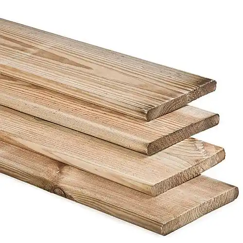 Tuinplank geïmpregneerd grenen geschaafd 2x20x400 cm Premium