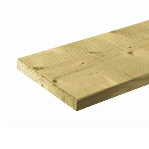 Hoge Kwaliteit Schuttingplank geïmpregneerd vuren 2,8x19,5 cm