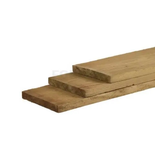 Uitverkoop Schuttingplank vuren groen geïmpregneerd ruw 2,3x20x300 cm