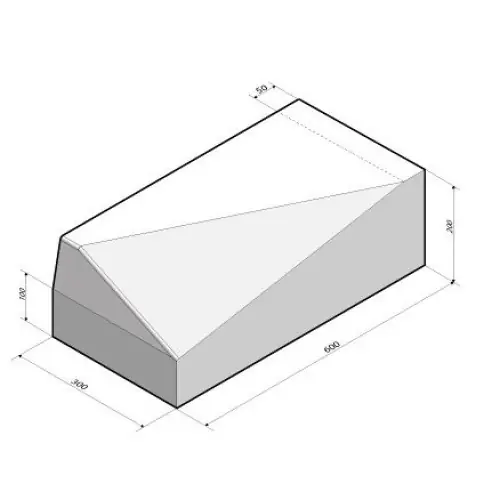 Meest Verkocht Inritband 60x20x30 cm links grijs