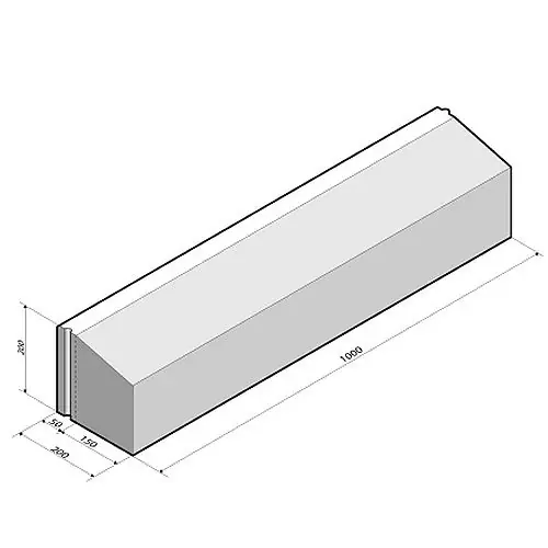 Rijwielpadband 5/20x20x100 cm grijs Fabrieksprijs