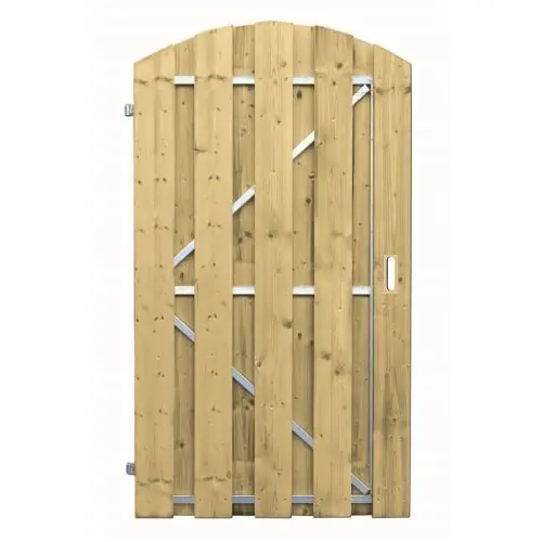 Tuindeur geïmpregneerd vuren met frame linksdraaiend 180x100 cm 103320 Beperkt Aanbod