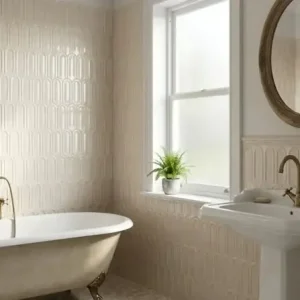 Beperkte Voorraad Wandtegel Villeroy Gala Decor Ivory Beige Glans 8x21