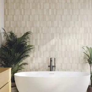 Merkproduct Wandtegel La Cueva Daster Decor 3D Reliëf Creme 40x120